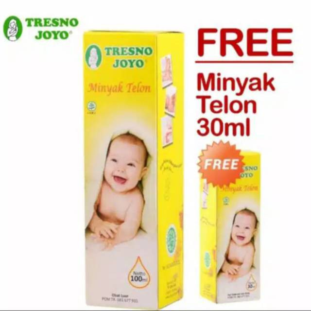 Tresno Joyo Minyak Telon/Herbal Plus 100ml Free 30ml - Minyak Telon