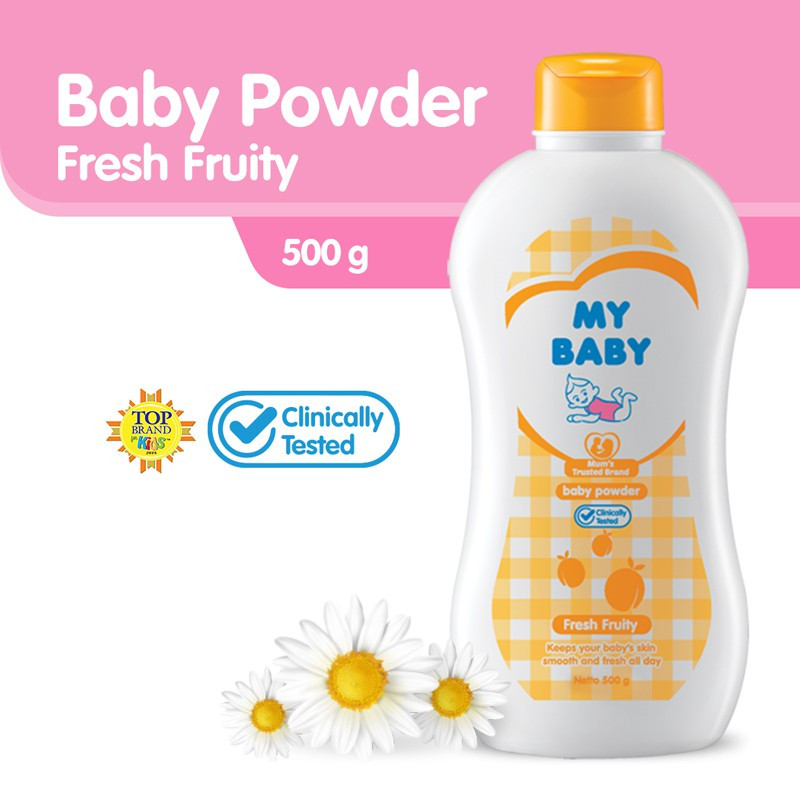 My Baby Powder Fresh Fruity 100ml/150ml/250ml - Bedak Bayi