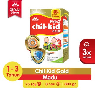 Morinaga Chil Kid Gold Rasa Madu & Vanila 800GR Susu Formula Pertumbuhan Anak Usia 1-3 Tahun