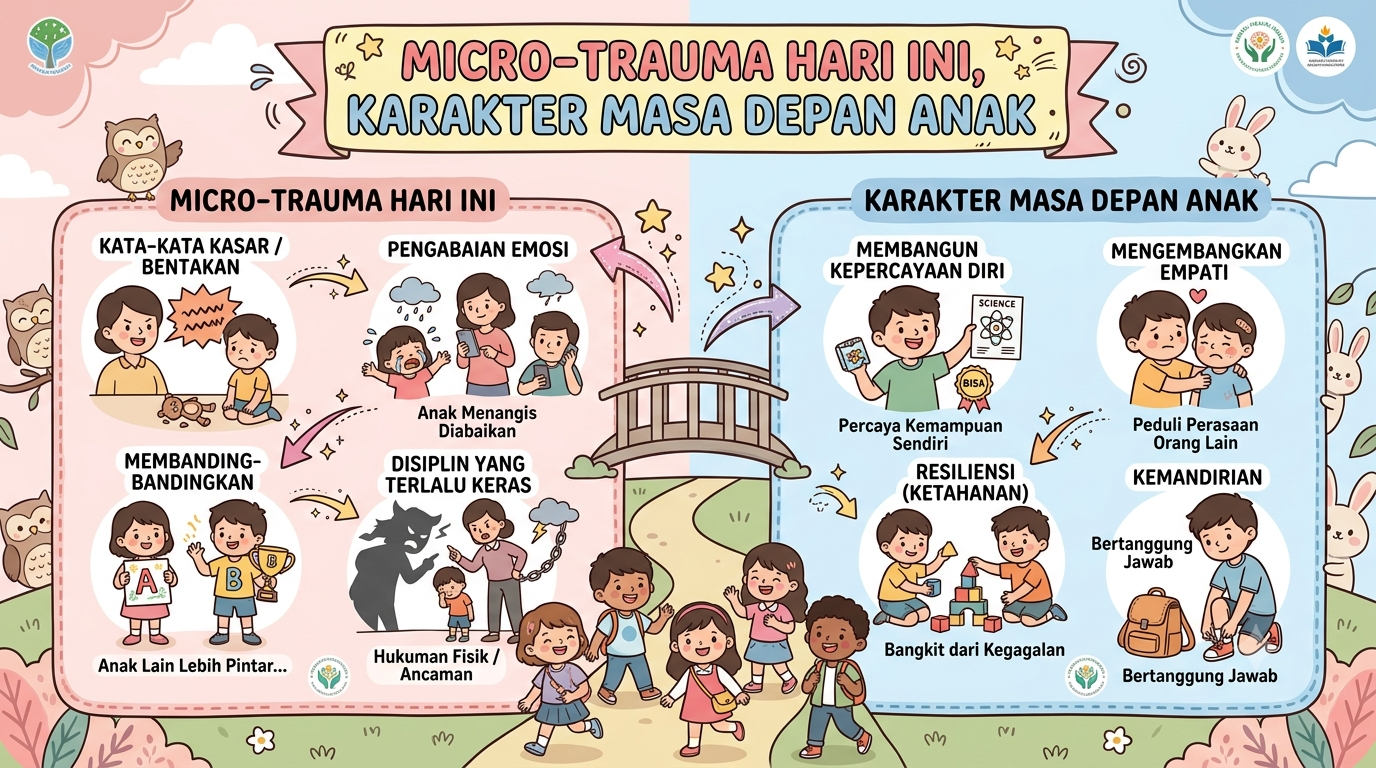 Micro-Trauma Hari Ini, Penentu Karakter Masa Depan Anak