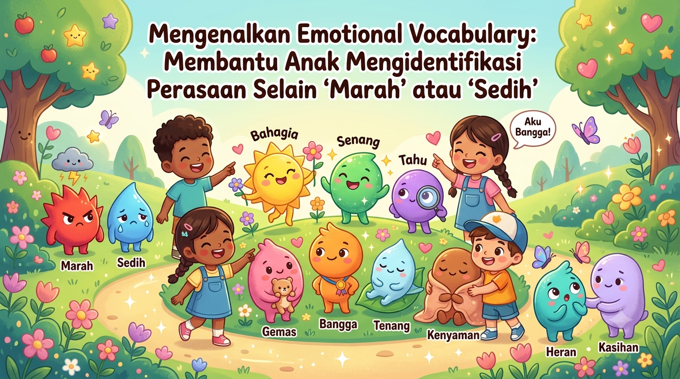 Mengenalkan Emotional Vocabulary: Membantu Anak Mengidentifikasi Perasaan Selain 'Marah' atau 'Sedih'