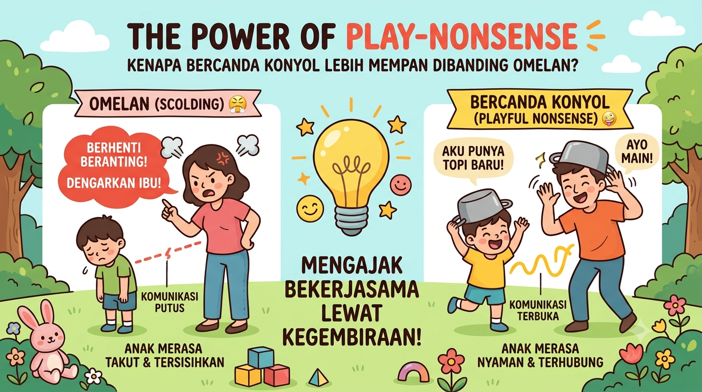 The Power of Play-Nonsense: Kenapa Bercanda Konyol Lebih Mempan Dibanding Omelan?