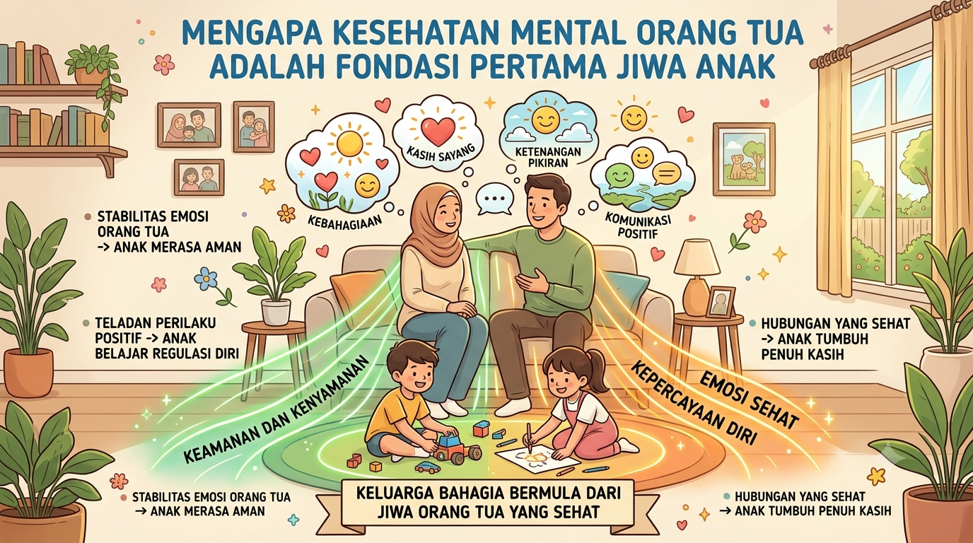 Mengapa Kesehatan Mental Orang Tua adalah Fondasi Pertama Jiwa Anak