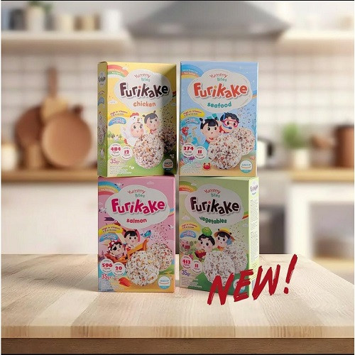 Yummy Bites Furikake 35gr - Taburan Abon Rumput Laut