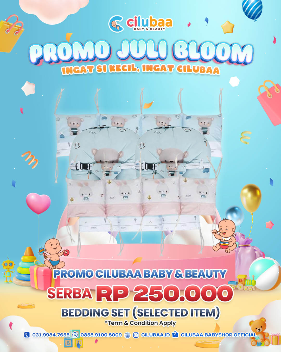 BEDDING SET SERBA RP 250.000!