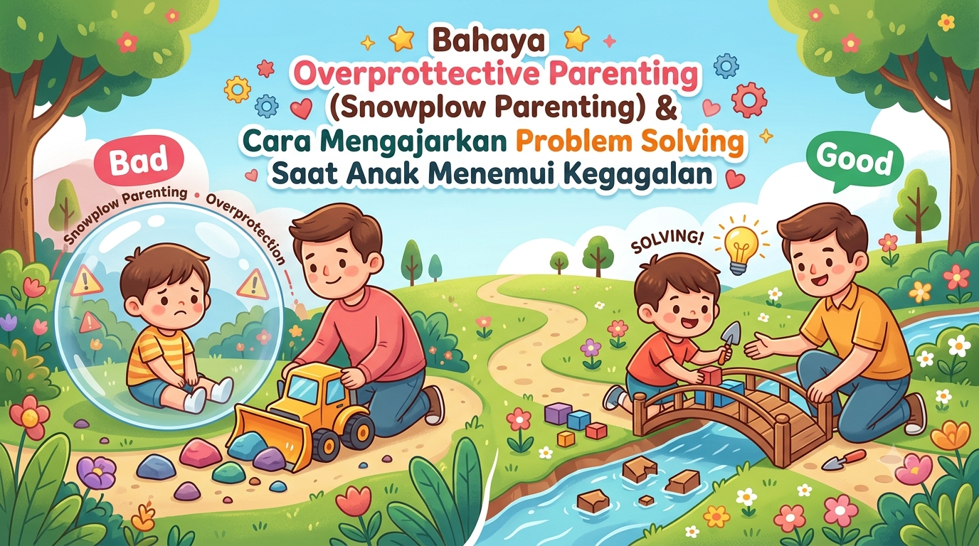 Bahaya Overprotective Parenting (Snowplow Parenting) dan Cara Mengajarkan Problem Solving Saat Anak Menemui Kegagalan