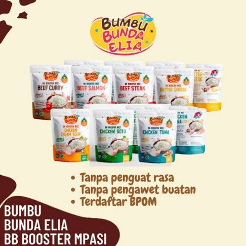 Bumbu Bunda Booster Rice Beef Salmon/Beef Steak/Butter Cheese/Cream Soup/Chicken Tuna - Beras MPASI