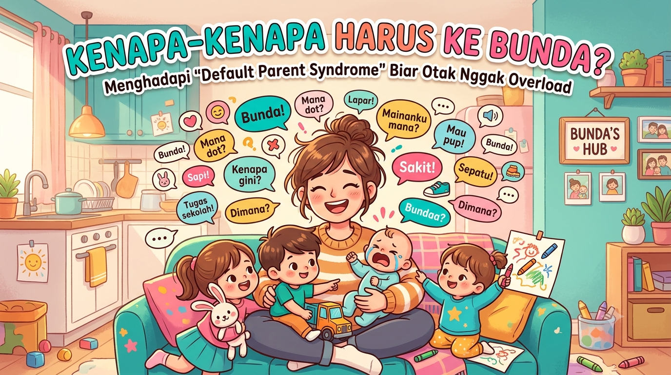 Kenapa-Kenapa Harus ke Bunda? Menghadapi "Default Parent Syndrome" Biar Otak Nggak Overload