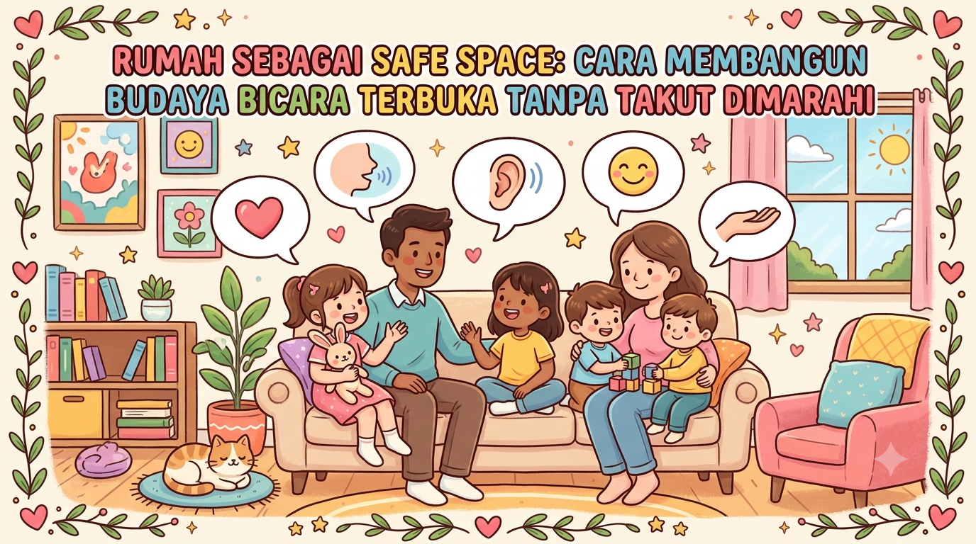 Rumah Sebagai Safe Space: Cara Membangun Budaya Bicara Terbuka Tanpa Takut Dimarahi