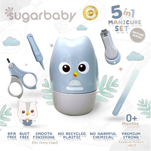 Sugar Baby MNS51-BL 5in1 Manicure Set - Perlengkapan Manikur Bayi 5in1