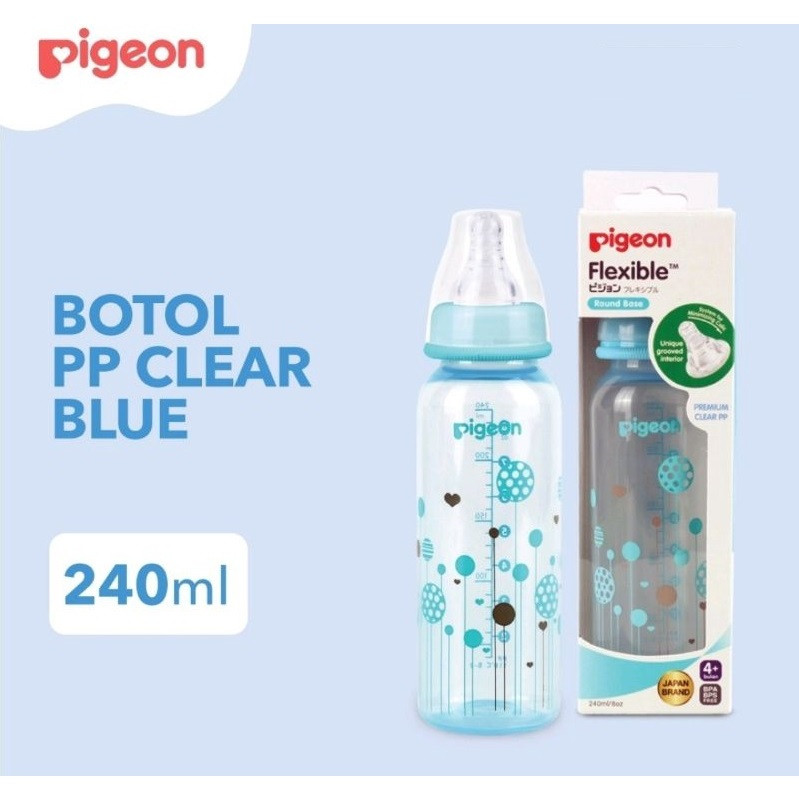 Pigeon Pkt Buy 2 Get 1 Btl Clear Rp 120ml/240ml W/P Nipple - Botol Susu Bayi
