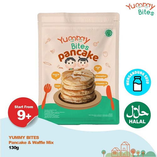 Yummy Bites Pancake & Waffle Mix 130gr - Biskuit Bayi