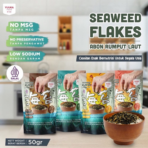 Yuuka Seawed 50gr - Taburan Abon Rumput Laut