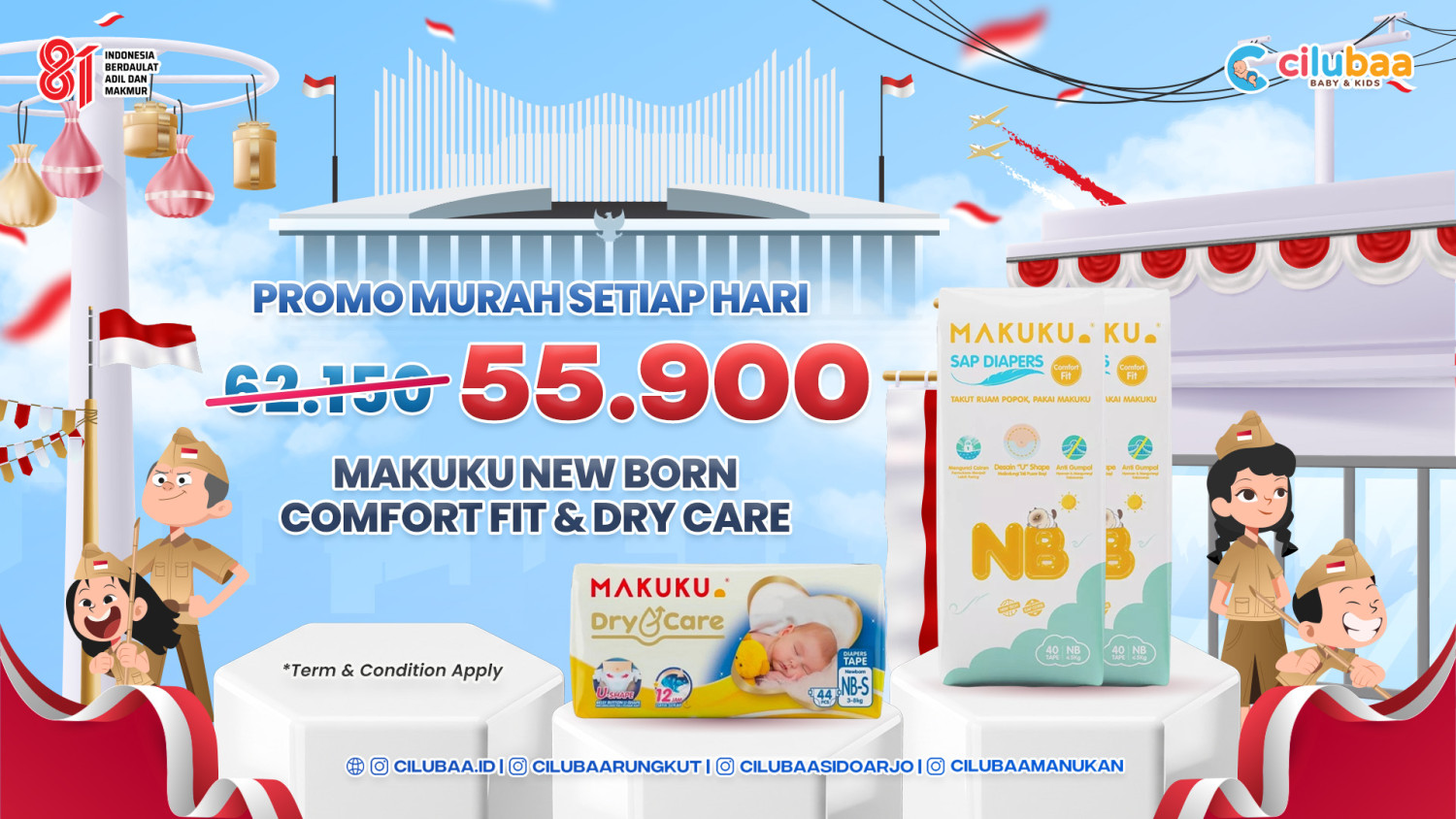 PROMO! Makuku New Born Comfort Fit & Dry Care