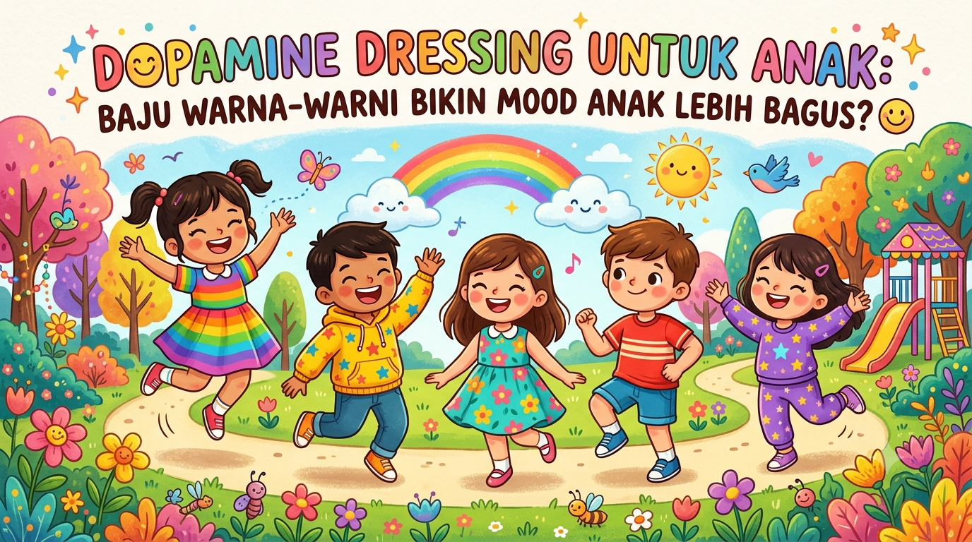 "Dopamine Dressing" untuk Anak: Baju Warna-Warni Bikin Mood Anak Lebih Bagus?
