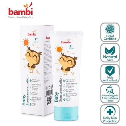 Bambi Baby Sunscreen Lotion 100ml - Tabir Surya Bayi