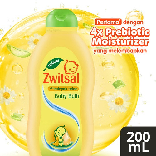 Zwitsal Baby Bath Nat Minyak Telon 100ml/200ml/250ml/300ml - Sabun Mandi Bayi
