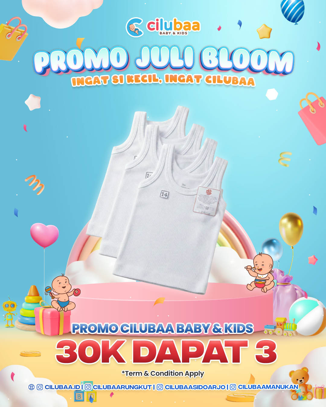 KAOS SINGLET 30K GET 3 -