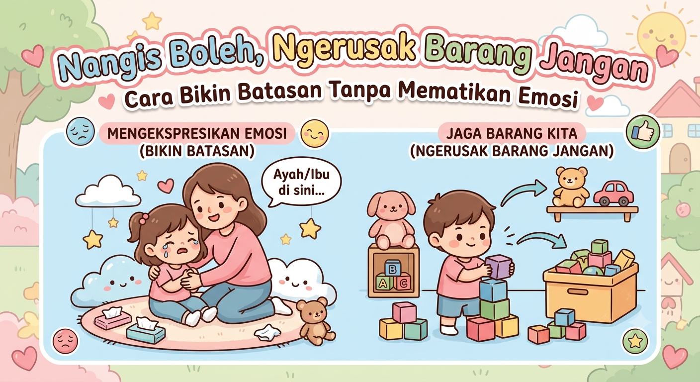 Nangis Boleh, Ngerusak Barang Jangan: Cara Bikin Batasan Tanpa Mematikan Emosi