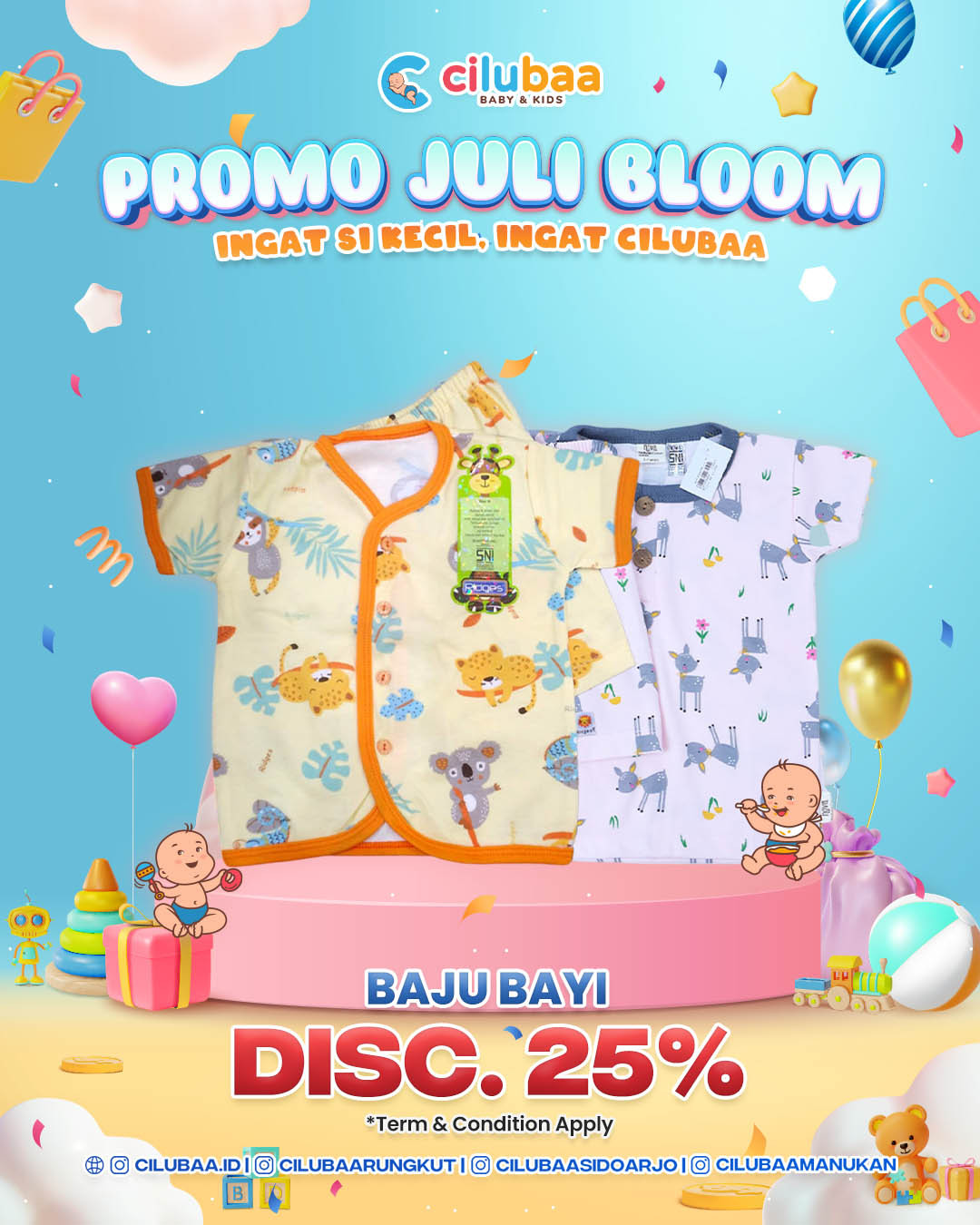 BAJU BAYI DISC. 25% -