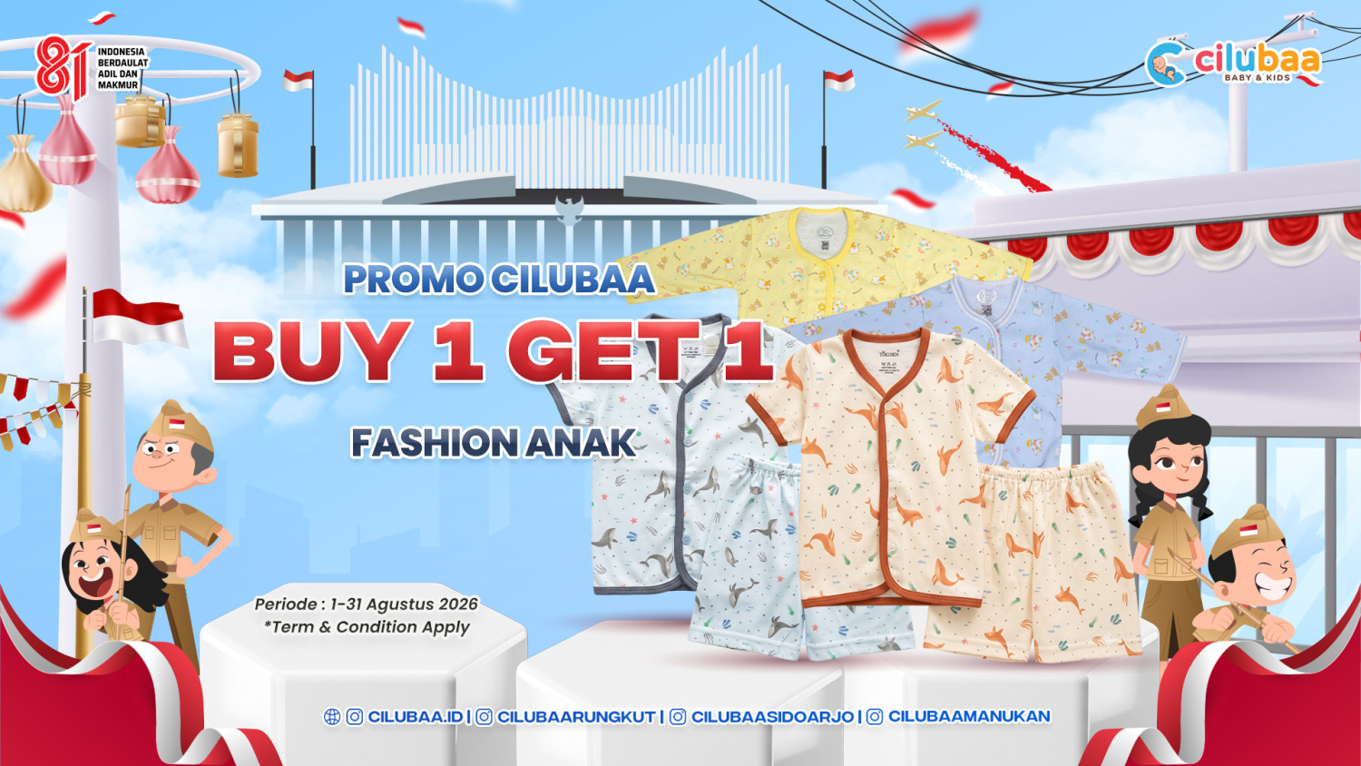 PROMO! BUY 1 GET 1 Fashion Anak
