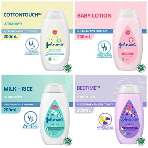 Johnson Lotion 200ml - Pelembab Kulit Bayi