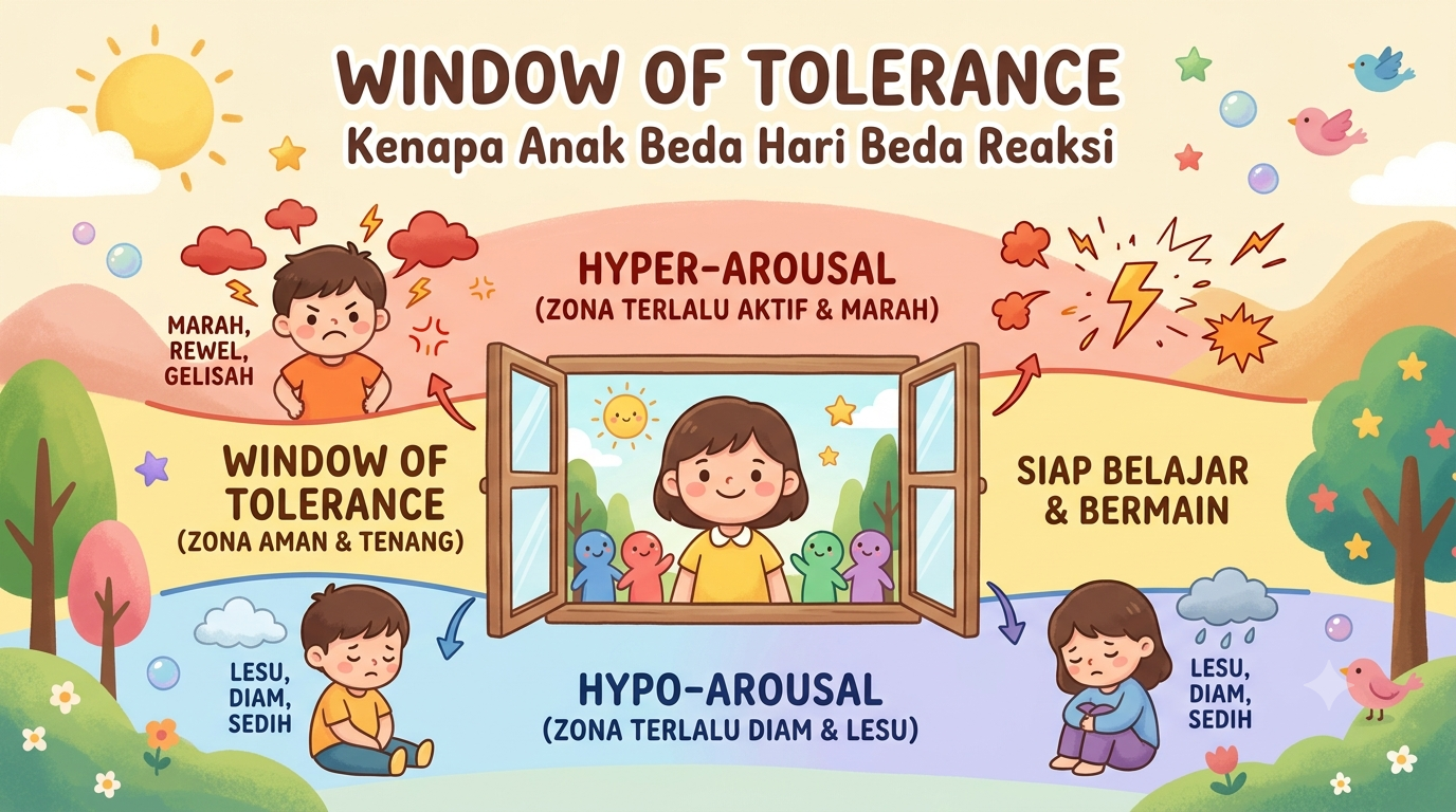 Window of Tolerance: Kenapa Anak Beda Hari Beda Reaksi