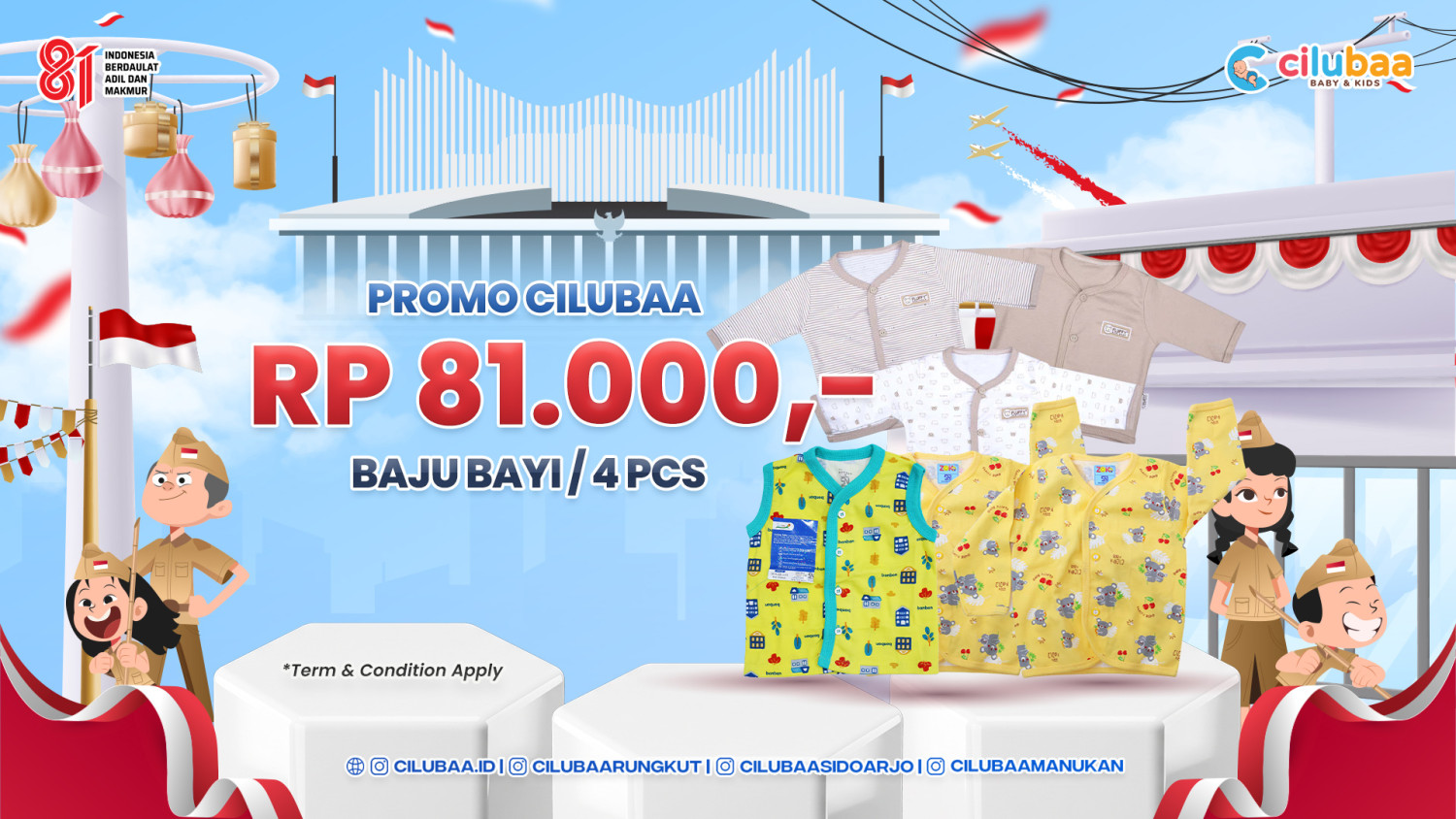 PROMO! Baju Bayi /4pcs