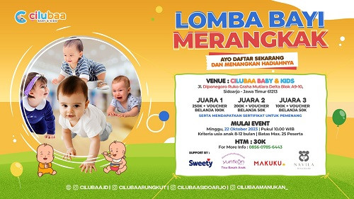 Lomba Bayi Merangkak - Ciluba Baby & Kids Sidoarjo
