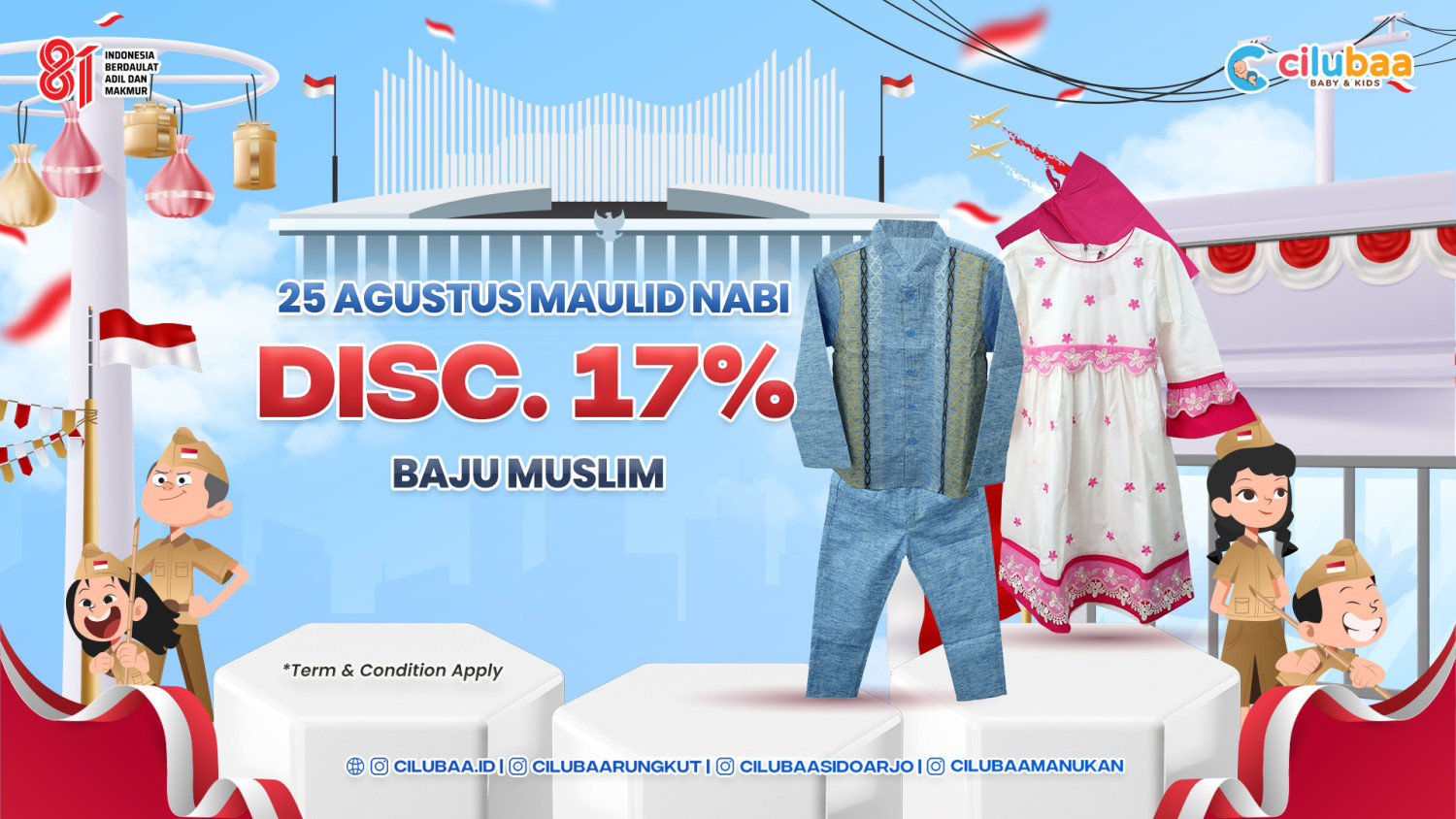 PROMO! Disc. 17% Baju Muslim