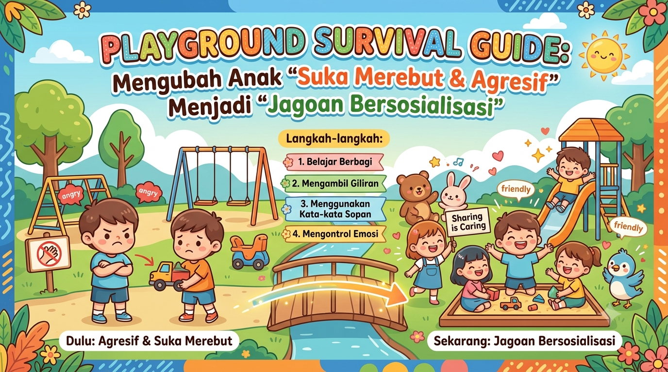 Mengubah Anak "Suka Merebut & Agresif" Menjadi "Jagoan Bersosialisasi"