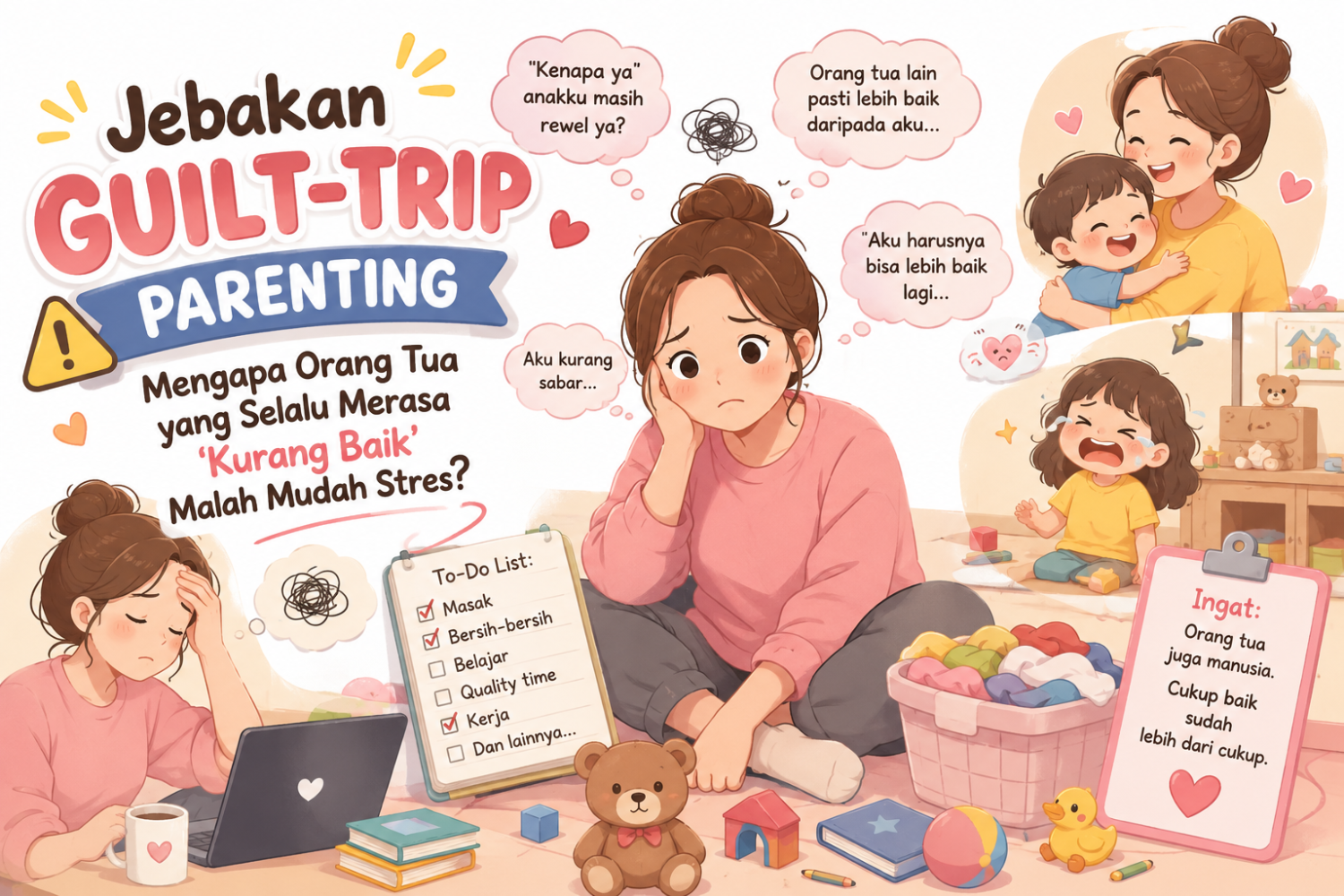 Jebakan Guilt-Trip Parenting: Mengapa Orang Tua yang Selalu Merasa 'Kurang Baik' Malah Mudah Stres?
