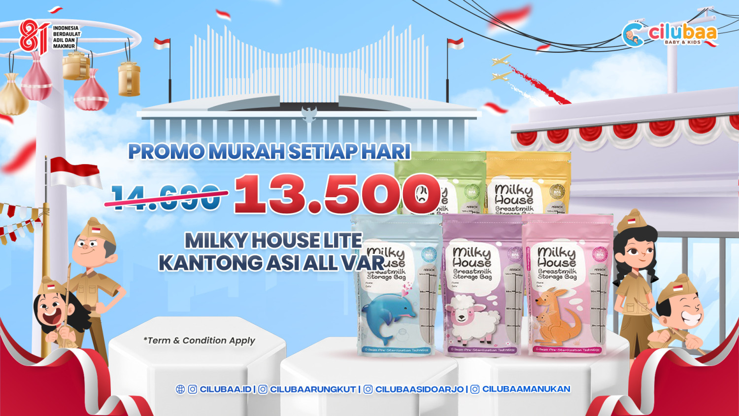 PROMO! Milky House Lite Kantong Asi