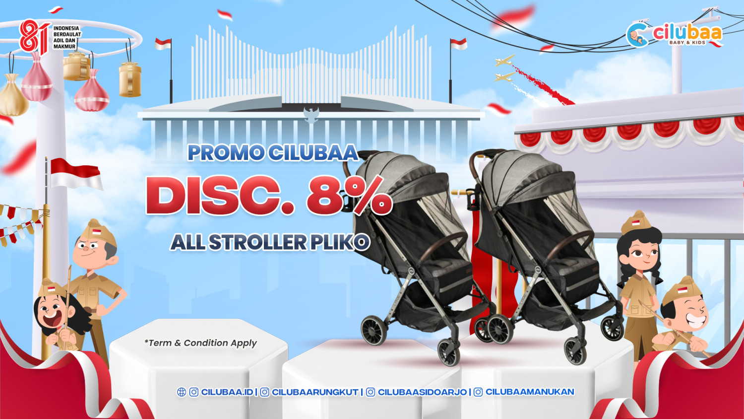 PROMO! Disc. 8% All Stroller Pliko