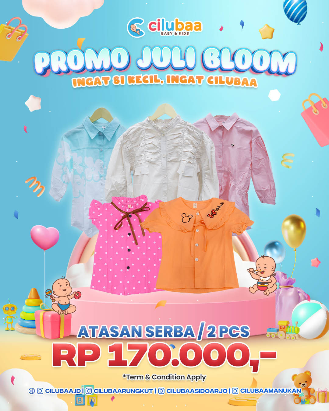 ATASAN SERBA GET 2 ONLY 170K