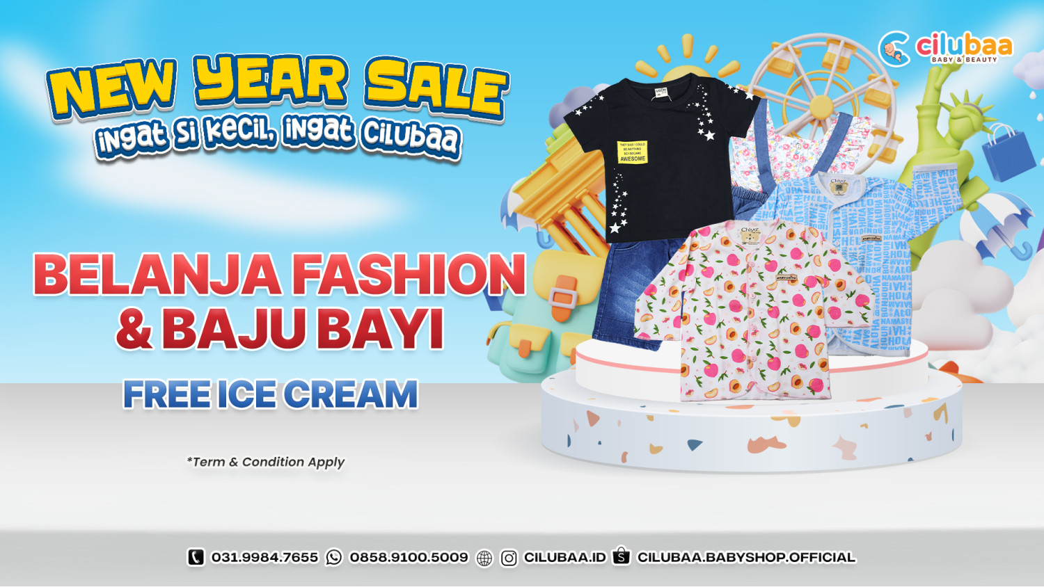 BELANJA BAJU BARU, DAPAT ES KRIM GRATIS! ?✨