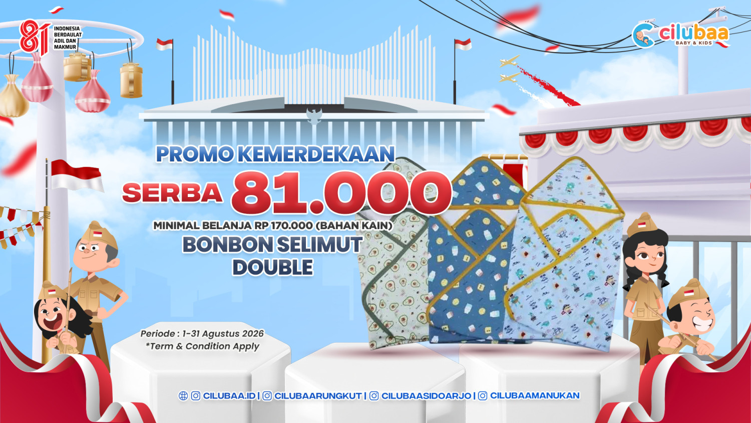 PROMO! BonBon Selimut Double
