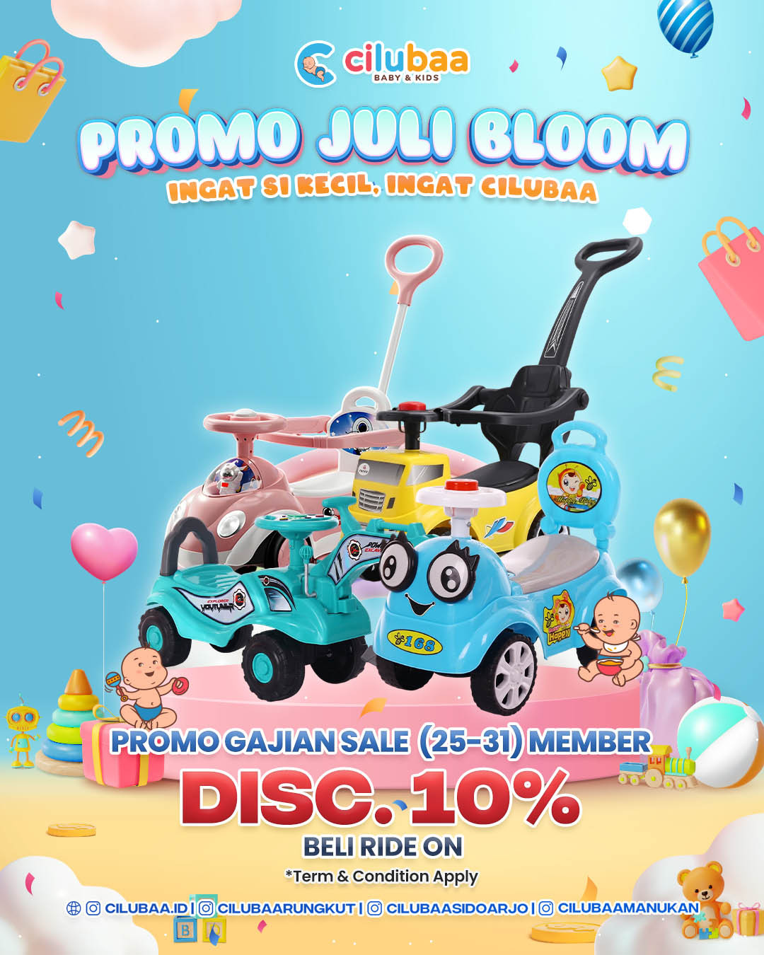 (PAYDAY) RIDE ON DISC. 10% -