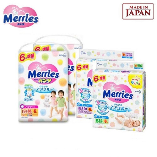 Merries NB24/S24/L32/M38 - Diapers Perekat