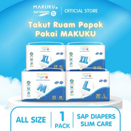 Makuku Sap Slim Care Pants M32/L30/XL28/XXL26 - Diapers Celana
