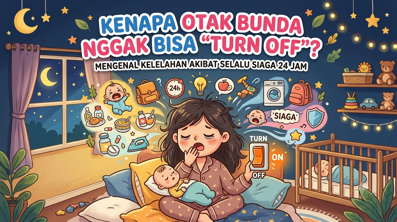 Kenapa Otak Bunda Nggak Bisa "Turn Off"? Mengenal Kelelahan Akibat Selalu Siaga 24 Jam
