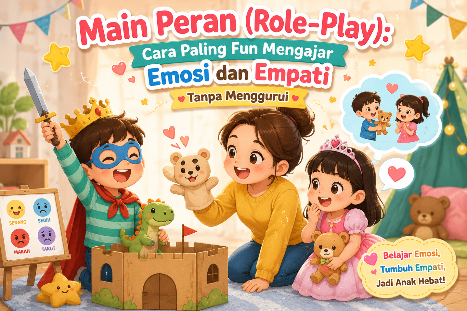 Main Peran (Role-Play): Cara Paling Fun Mengajar Emosi dan Empati Tanpa Menggurui