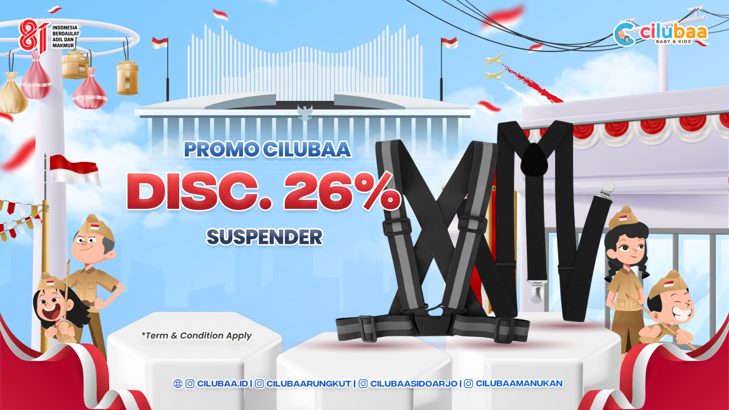 PROMO! Disc. 26% Suspender