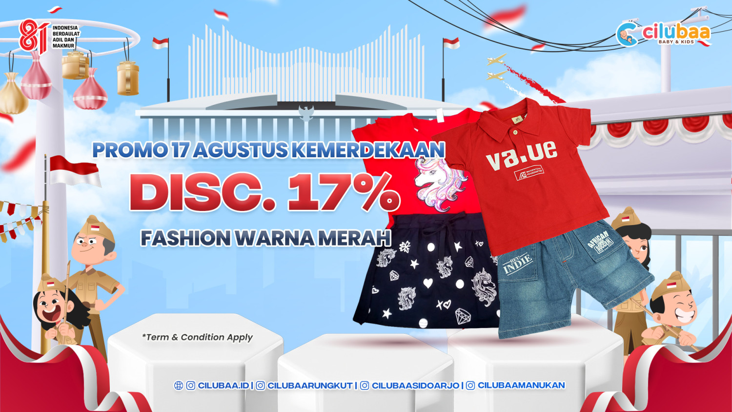 PROMO! Disc. 17% Fashion Warna Merah