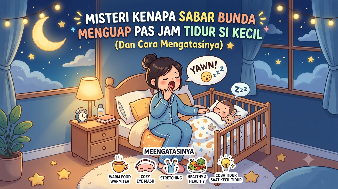 Misteri Kenapa Sabar Bunda Menguap Pas Jam Tidur Si Kecil (Dan Cara Mengatasinya)