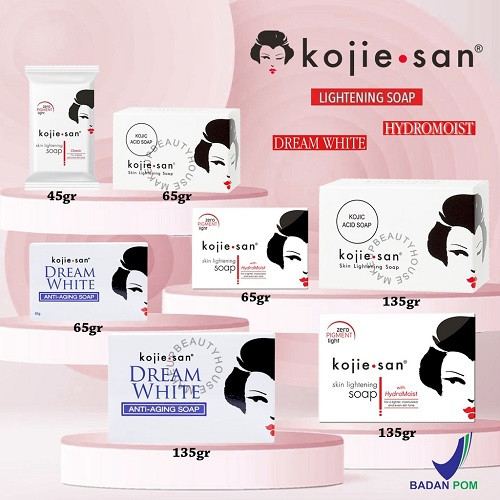 Kojie San Kojic Lightening, Acid, Dream Soap 45gr/65gr/135gr - Sabun Mandi