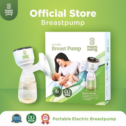 Mom Uung Breastpump Portable Electrik - Pompa Asi Dual Mode