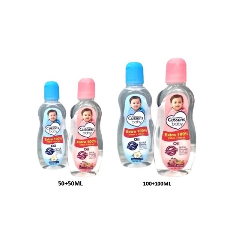 Cussons Oil Soft Smooth/Mild Gentle 100ml/200ml - Minyak Bayi