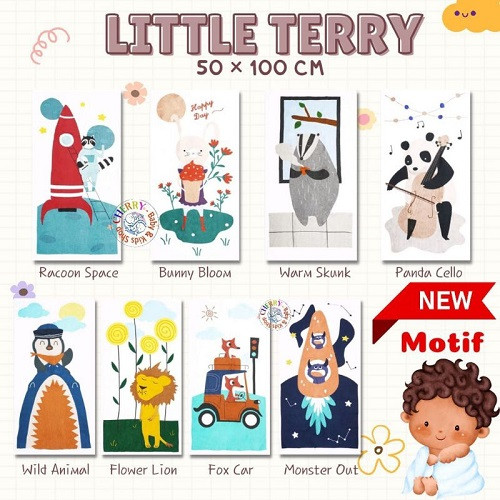 Palmerhaus MLT Little Terry Towel - Handuk Bayi Little Terry Extra Soft Palmerhaus Uk 50x100Cm