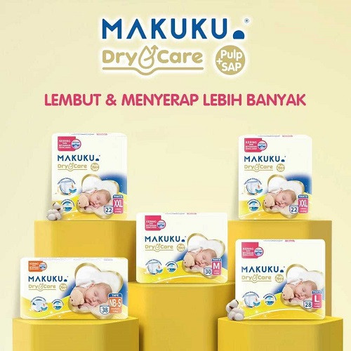 Makuku Dry Care Pants M30/L28/XL24/XXL22 - Diapers Celana